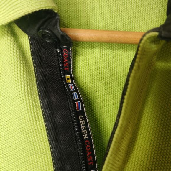 Green Coast Yachting Outfits Sweater Water Repellant Wool Size 52 Luxury Italy - Picture 6 of 14